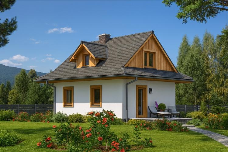 Projekt domu szkieletowego L-38 "DOM NOWA" - wizualizacja