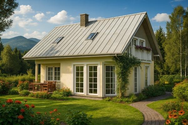 Projekt domu szkieletowego L-37 "DOM USTROŃSKA" - wizualizacja